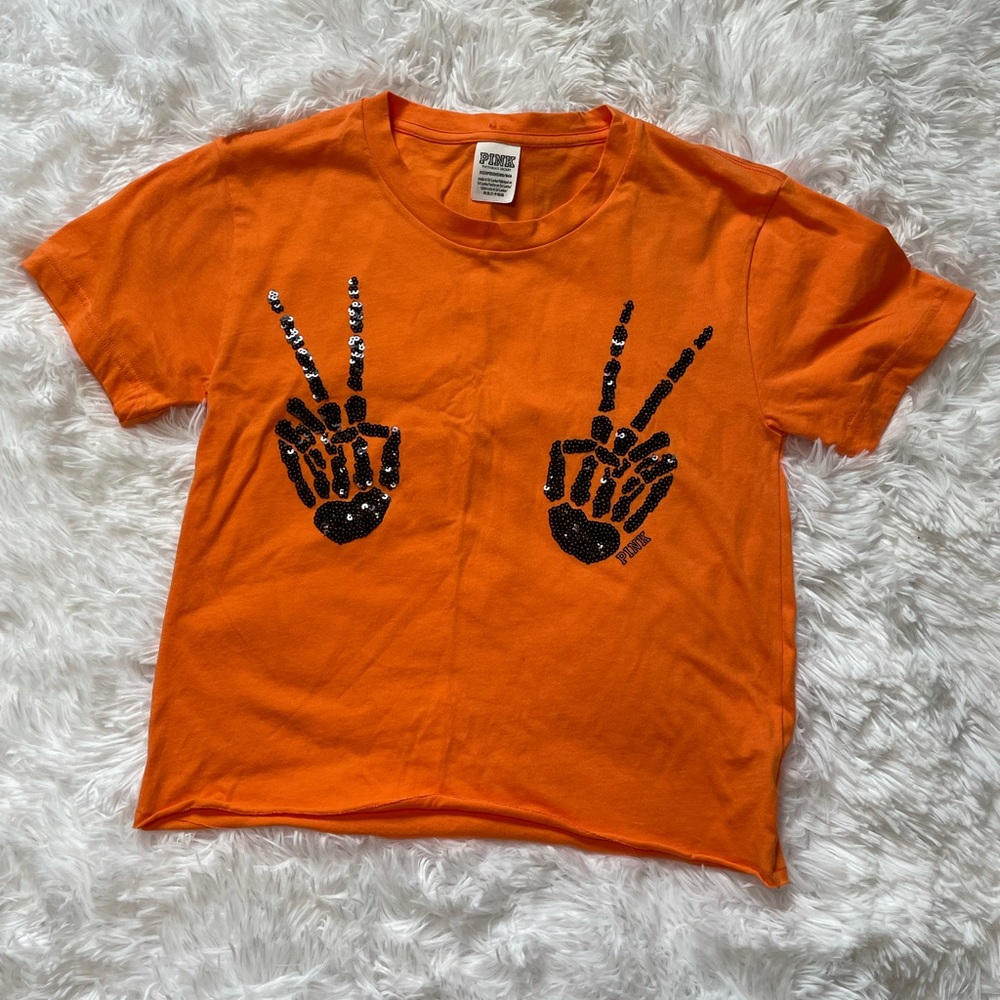 VS Pink Squad Ghouls Halloween Crop Top